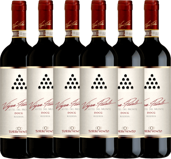 6er Vorteils-Weinpaket - Vigna Pedale Castel del Monte Riserva DOCG 2015 - Torrevento