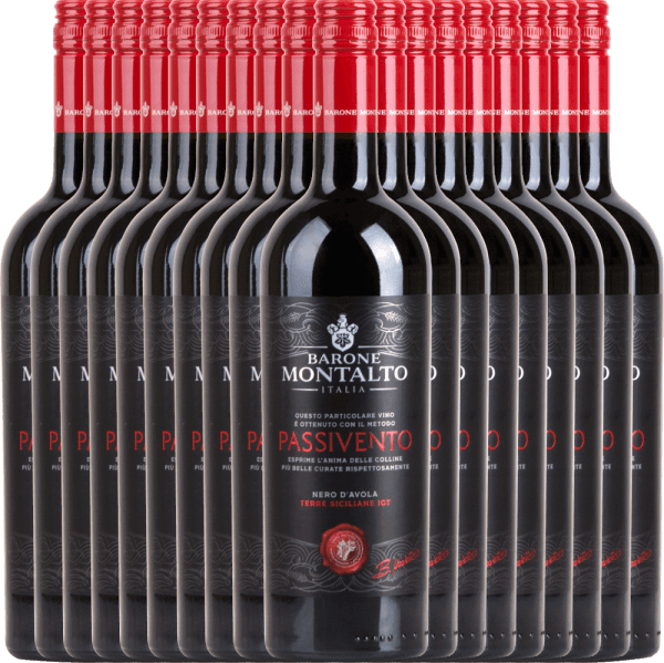 18er Vorteils-Weinpaket Passivento Rosso Terre Siciliane 2019 - Barone Montalto