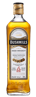 Der Bushmills Original Irish Whiskey von Old Bushmills Distillery ist der Klassiker bei Old Bushmills. Glänzend bernsteinfarben im Glas, zeigt sich dieser Irish Whiskey mit einem dezenten Bukett mit würzigen Noten, Anklänge von echter Vanille und Creme Brulée an der Nase. Am Gaumen offenbart er sich warm und elegant, Anklänge von Honigsüße und Gewürznoten werden umspielt von der seidigen und vollmundigen Textur. Der Nachhall ist überraschend frisch und würzig. Herstellung und Reifung des Bushmills Original Irish Whiskey von Old Bushmills Der Bushmills Original wird aus Grain Whiskey hergestellt. Er reift mindestens fünf Jahren in amerikanischen Fässern aus weißer Eiche, die vorher schon als Bourbon-Fässer genutzt wurden, und wird dann in einem Blend mit Irish Single Malt zusammen geführt. Alle Malts von Bushmills werden drei Mal destilliert. Die Maische enthält, gemäß der Jahrhunderte alten Tradition, ungemalzte Gerste, es wird komplett auf die Trocknung über Torfrauch verzichtet. Dadurch erhalten diese irischen Whiskeys aus der Traditionesbrennerei Old Bushmills ihren typischen fruchtigen, weichen Charakter, ohne rauchige Noten im Duft und Geschmack.&nbsp; Servierempfehlung für den Bushmills Original Irish Whiskey von Old Bushmills Distillery Kenner empfehlen, den Bushmills Original Irish Wishkey&nbsp;bei Zimmertemperatur zu geniessen, weil er dann seine fruchtig-würzigen Duft- und Geschmacksnoten am besten entfaltet.Pur oder auch on-the-rocks auf Eis, oder im Mixgetränk.&nbsp; Prämierungen San Francisco World Spirits Competition 2013 -.GoldIWSC International Wine & Spirit Competition 2014 - outstanding SilverThe Irish Whiskey Masters (The Spirit Business) - 2014 Silber, 2013 Gold